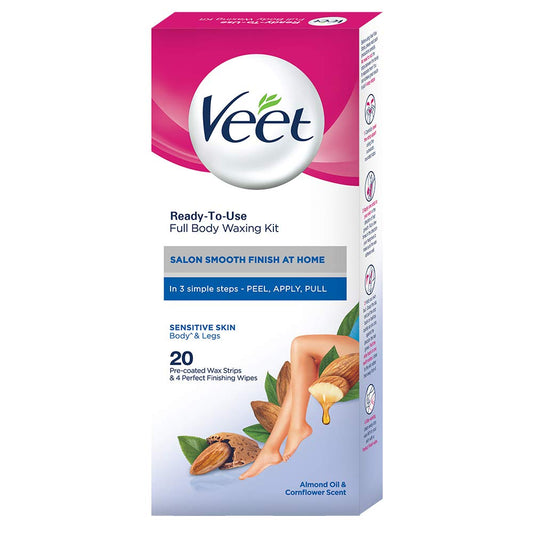 Veet Women Full Body Waxing Kit-Sensitive Skin(20 Strips)