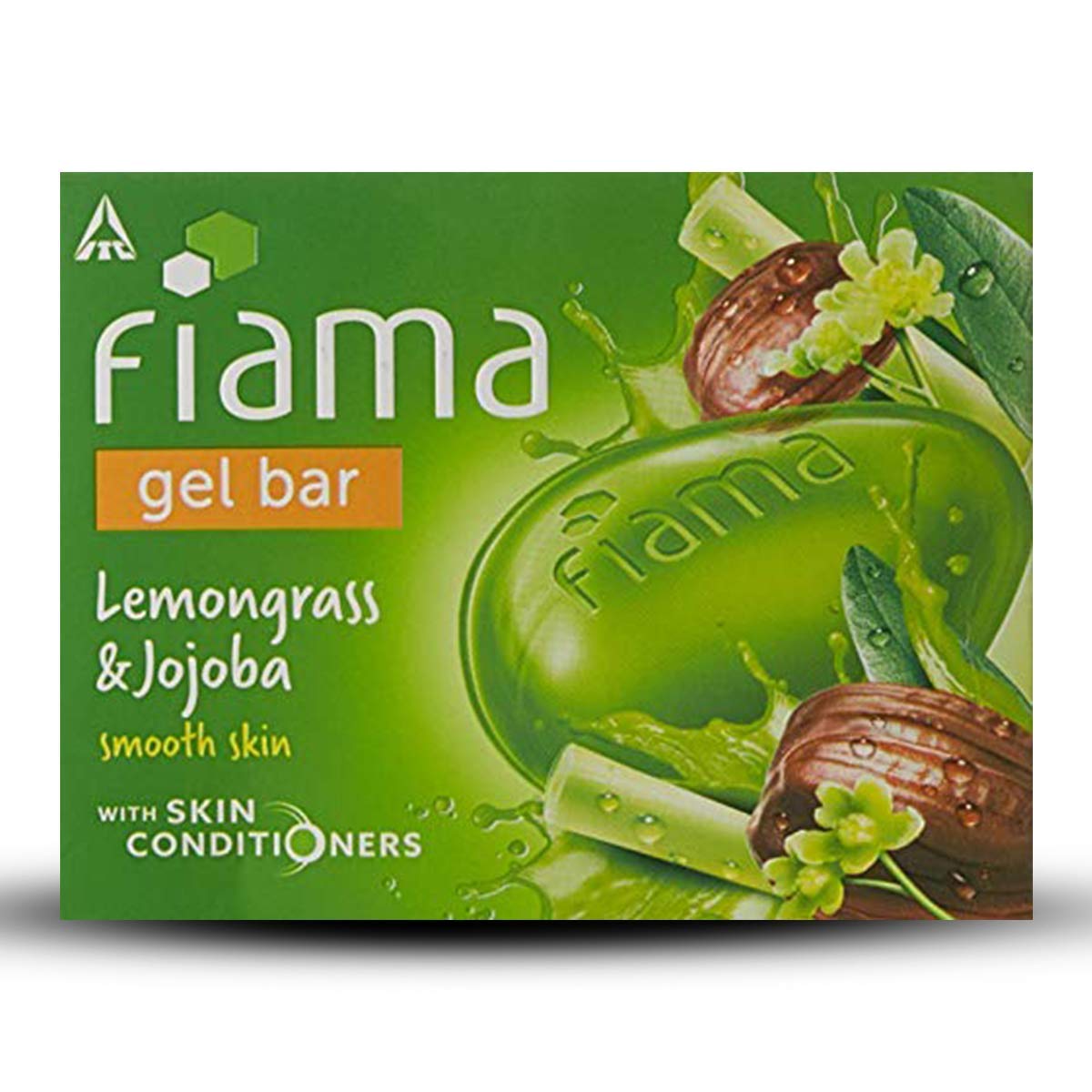 Fiama Gel Bar Lemongrass and Jojoba for smooth skin, with skin conditioners, 125g