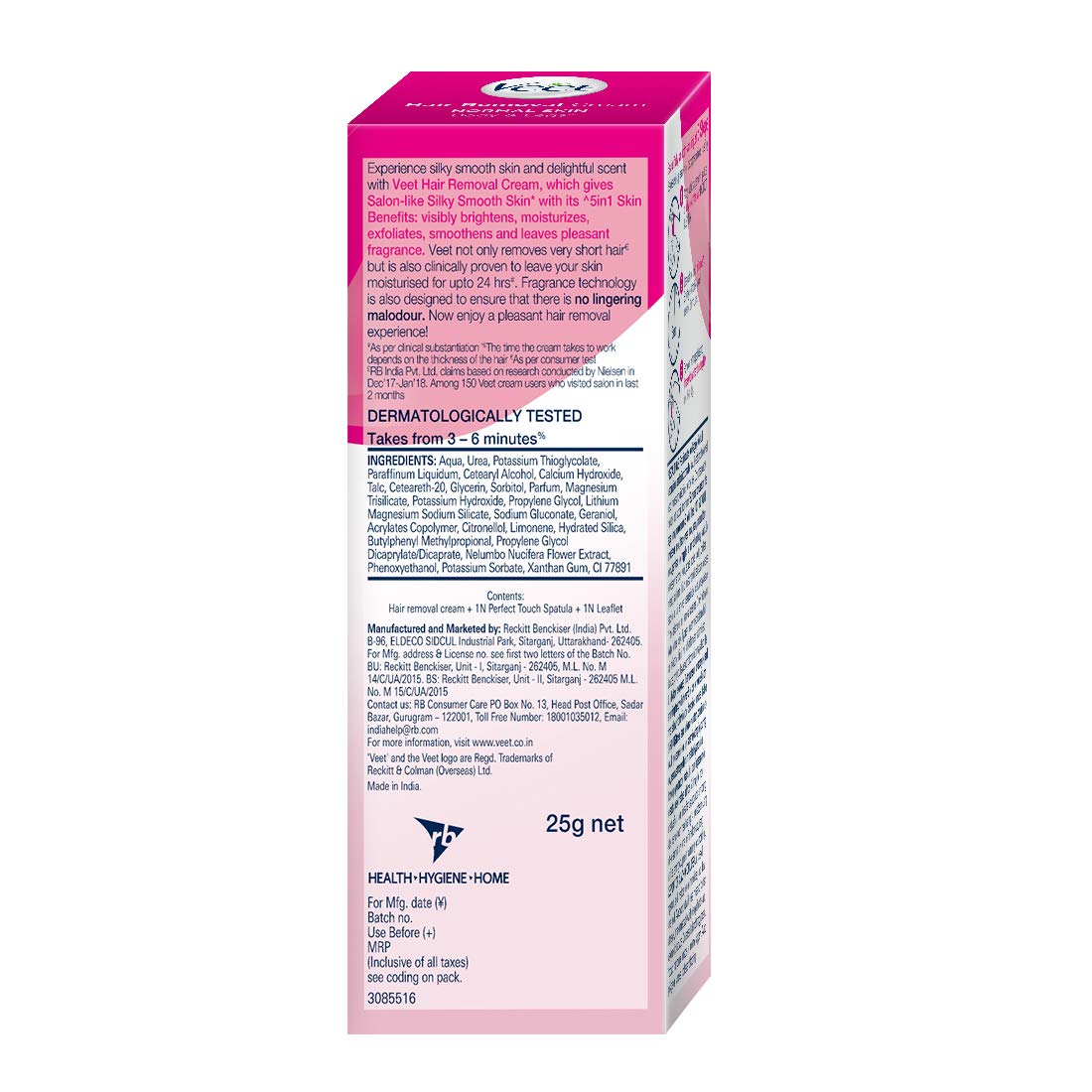 Veet Silk & Fresh Hair Removal Cream for women, Normal Skin - 25 g
