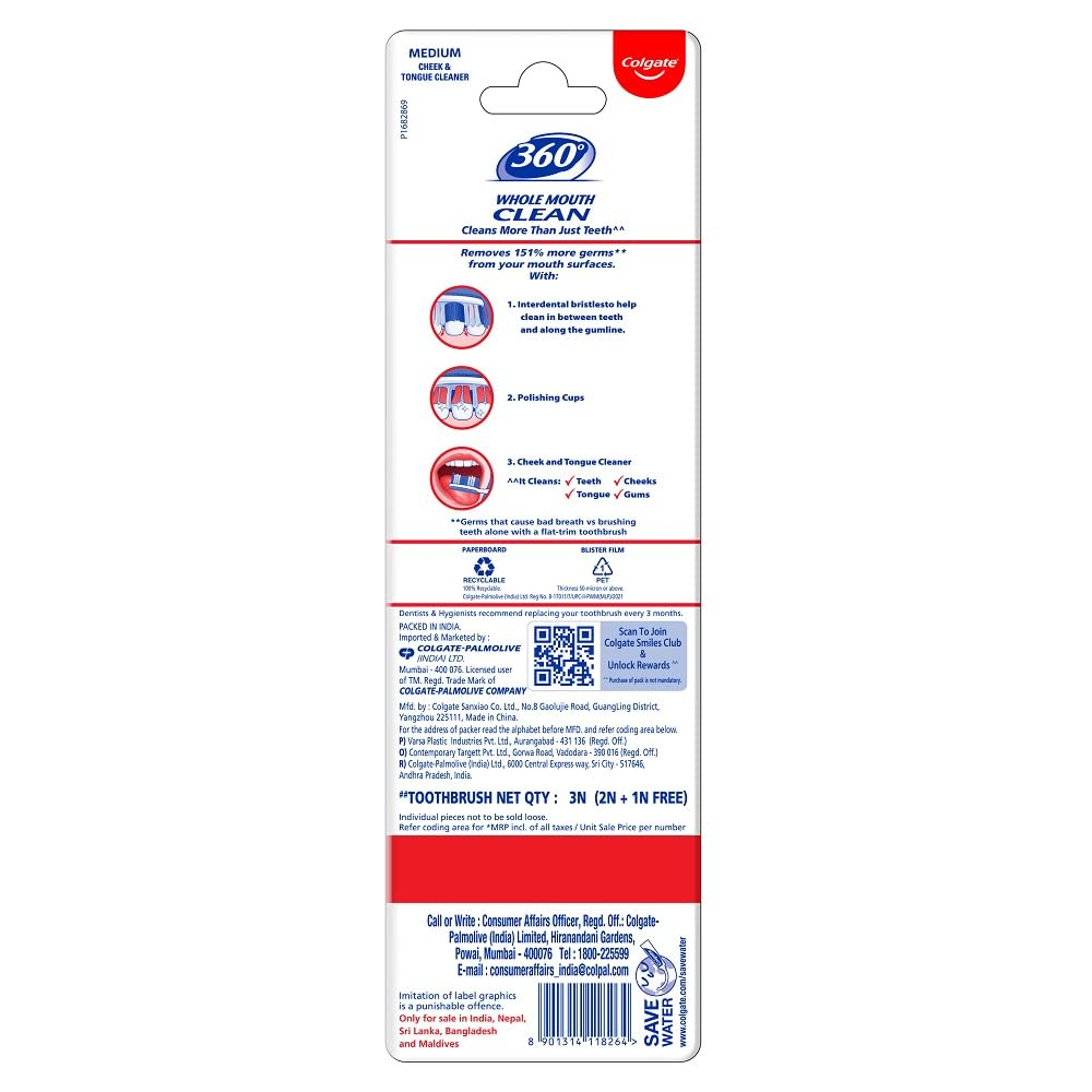 Colgate 360 Whole Mouth Clean Toothbrush