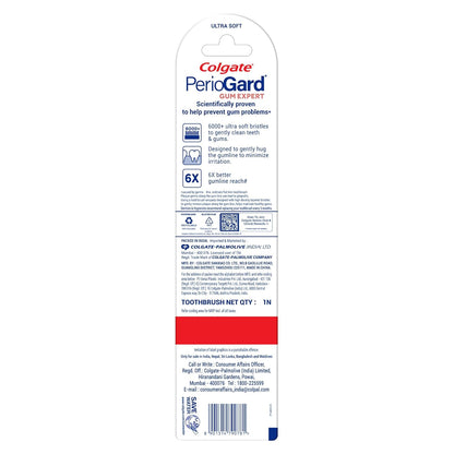Colgate Periogard Gum Expert Ultra Soft Manual Toothbrush Multicolor