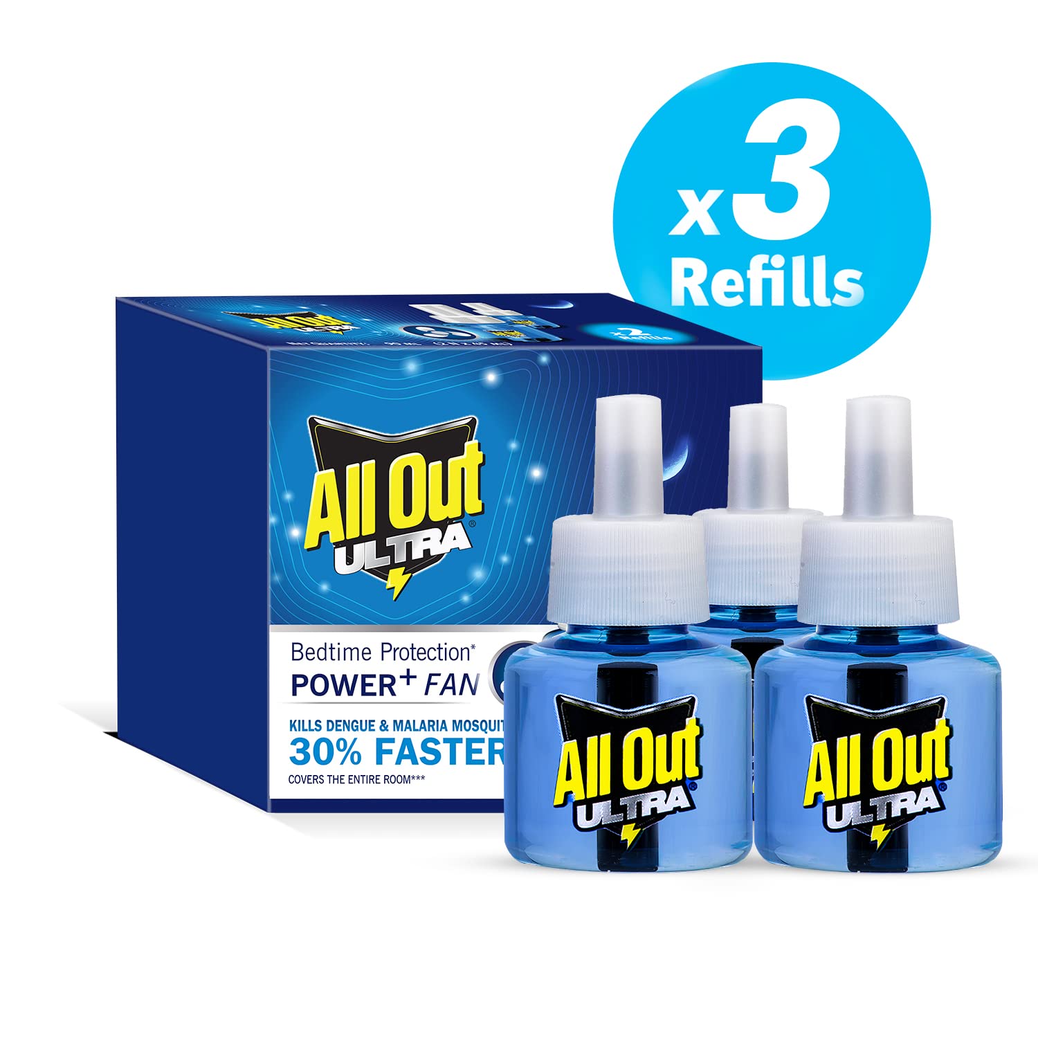 All Out Ultra Mosquito Repellant Refill, 3 units