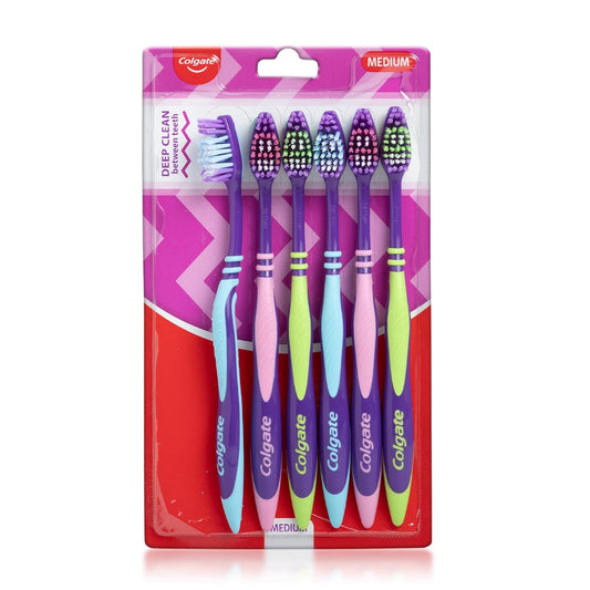 Colgate ZigZag Manual Medium Toothbrush Multicolour