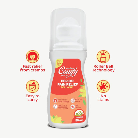 AMRUTANJAN Comfy Period Pain Relief Roll-On 50 Ml