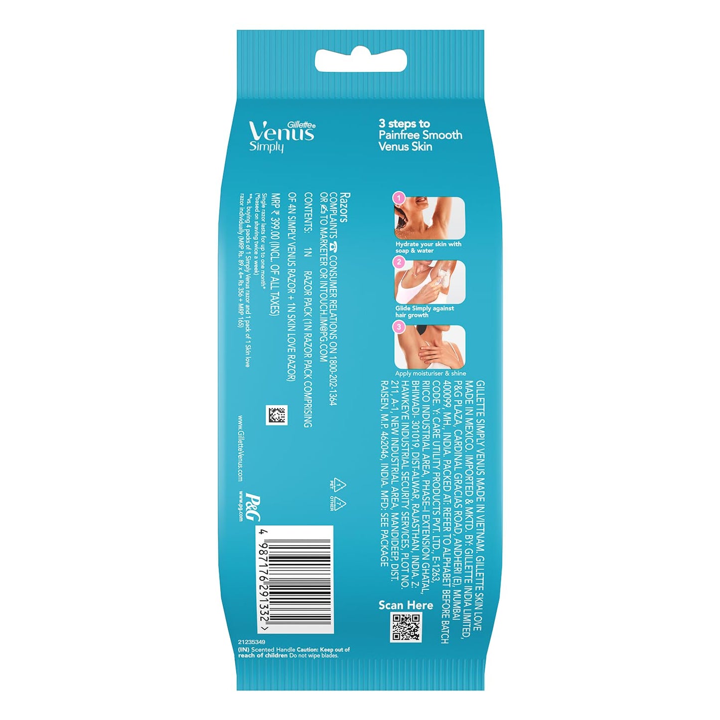 Gillette Venus Simply Venus Pink Hair Removal for Women