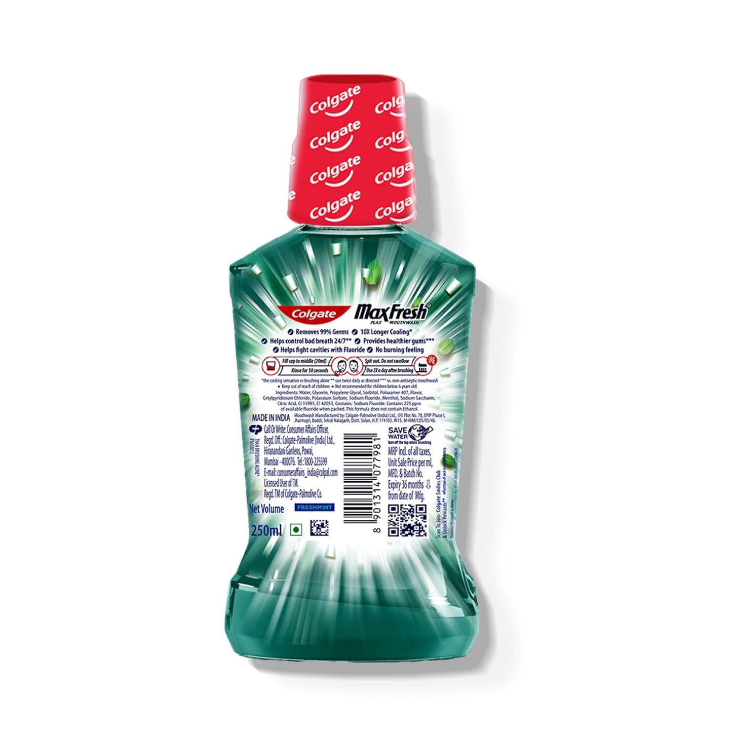Colgate Plax Mouthwash Fresh Mint 250 ml