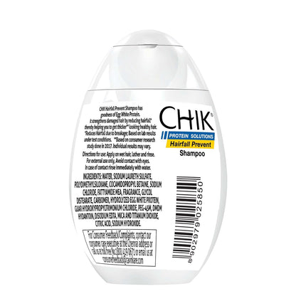 CHIK Hairfall Prevent Egg Shampoo, White, 175 ml