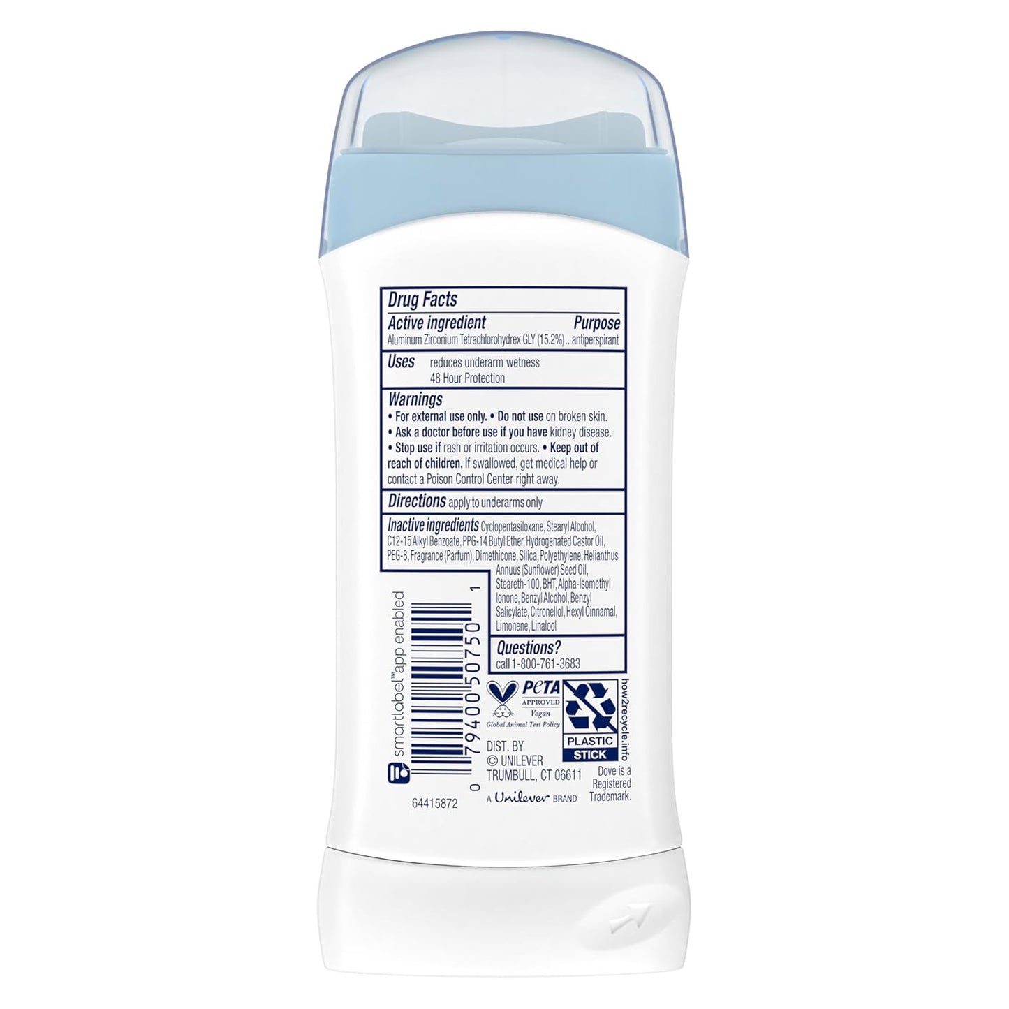 Dove Anti Perspirant Deodorant, Invisible Solid, Fresh For Women