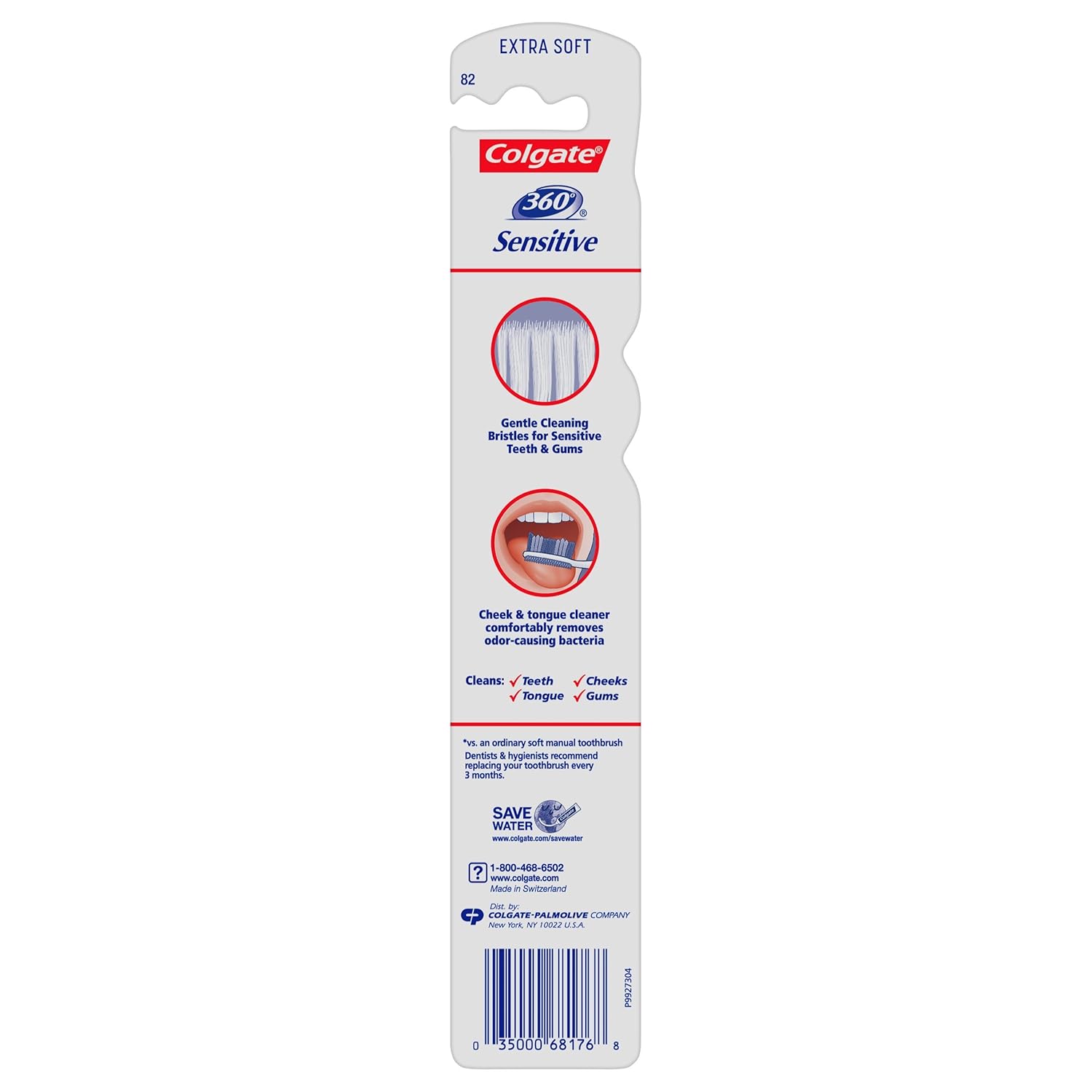 Colgate 360 Enamel Health Extra Soft Toothbrush for Sensitive Teeth