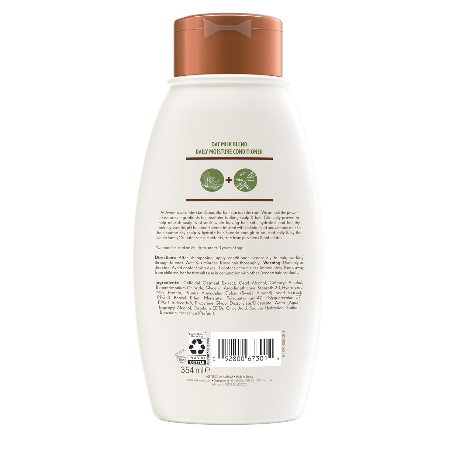 Aveeno Scalp Soothing Oat Milk Blend Conditioner For Daily Moisture
