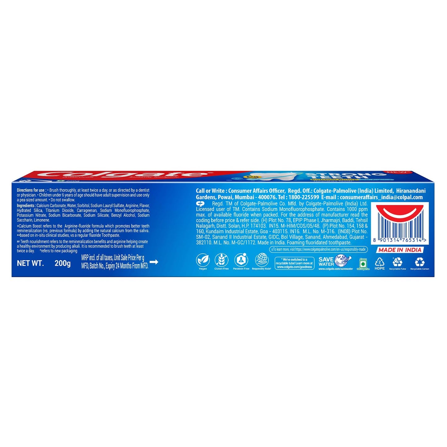 Colgate Strong Teeth Toothpaste (200 g)
