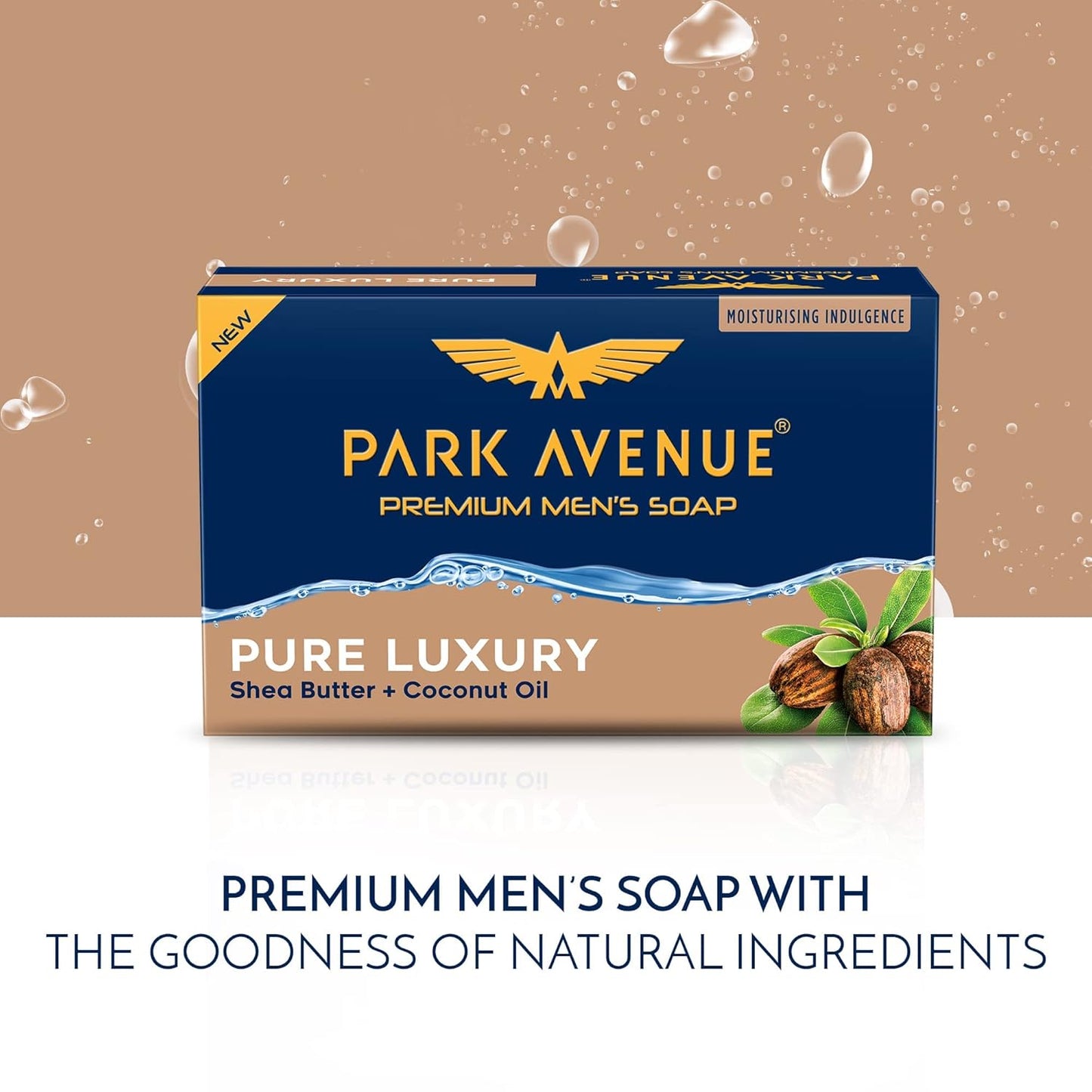 Park Avenue Premium MenS Soap, Shea Butter+ Coconut Oil, 125G
