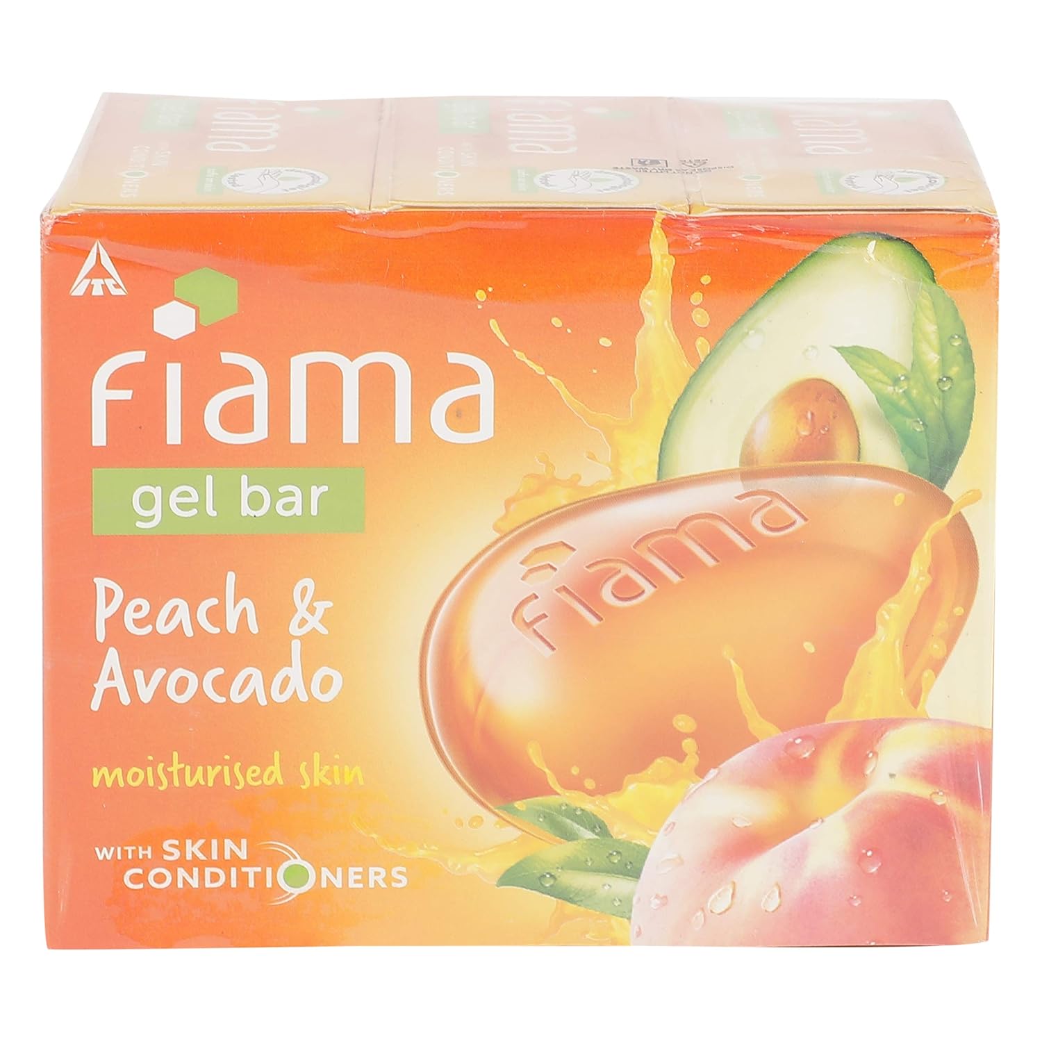 Fiama Gel Bathing Bar, Peach and Avocado