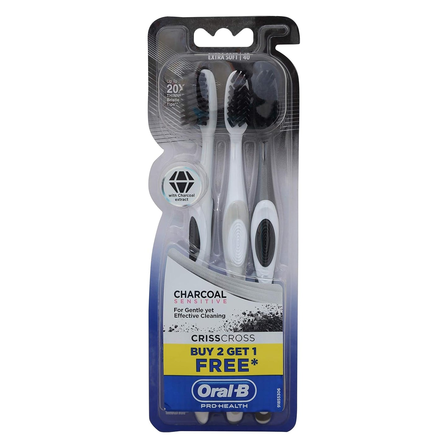 Oral-B Charcoal Sensitive Manual Adult Toothbrush