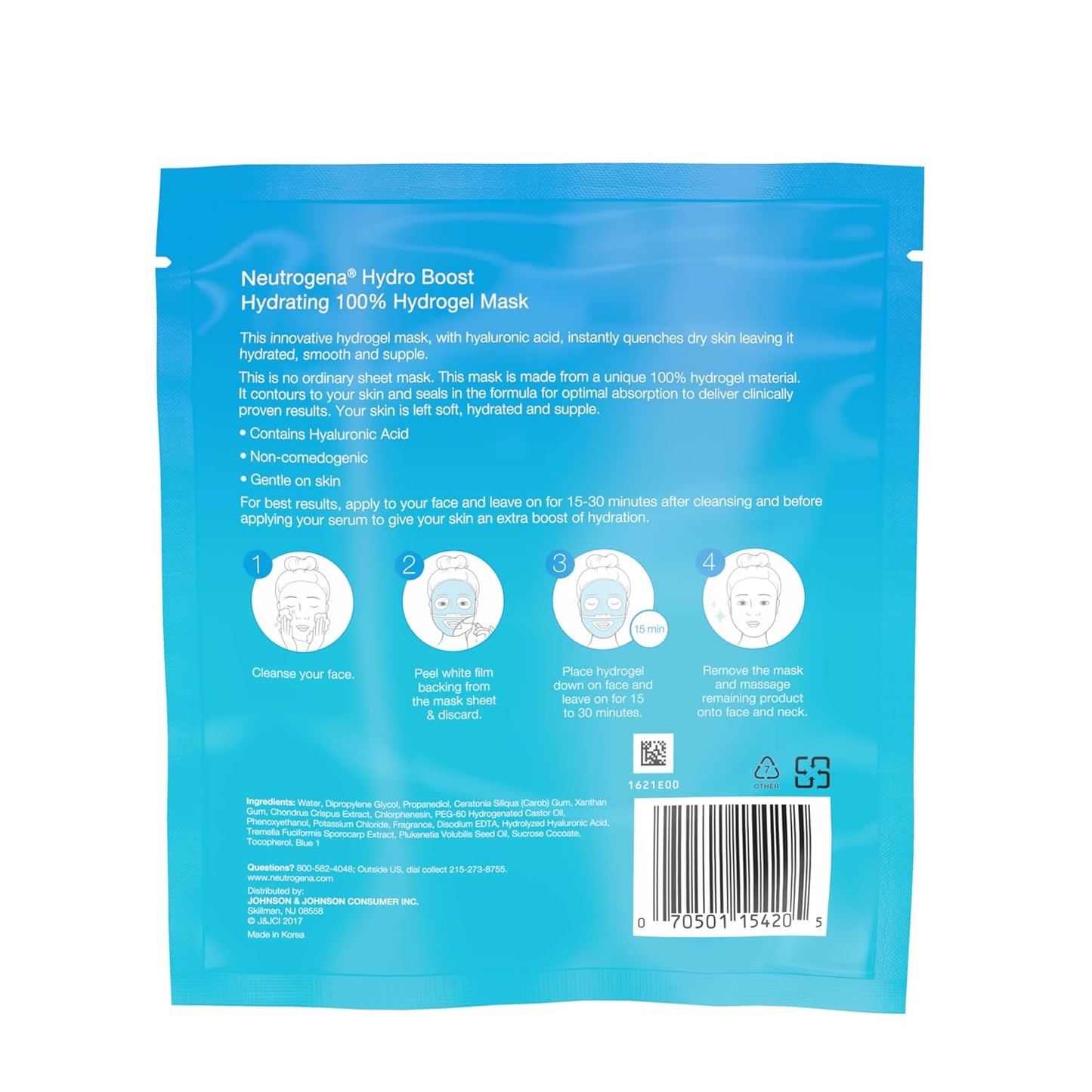 Neutrogena Hydro Boost Moisturizing and Hydrating Hydrogel Face Mask Sheet