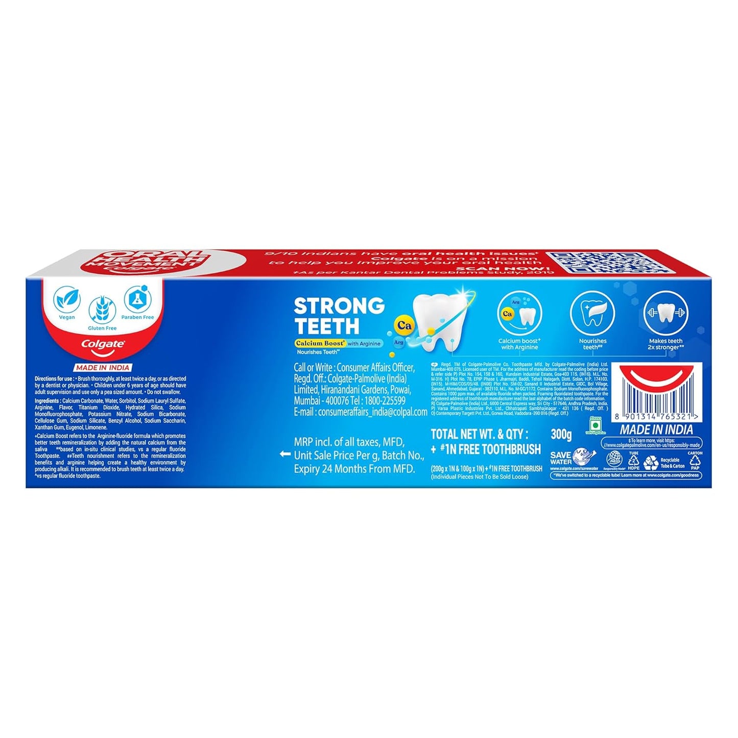 Colgate Strong Teeth Cavity Protection Toothpaste 300g