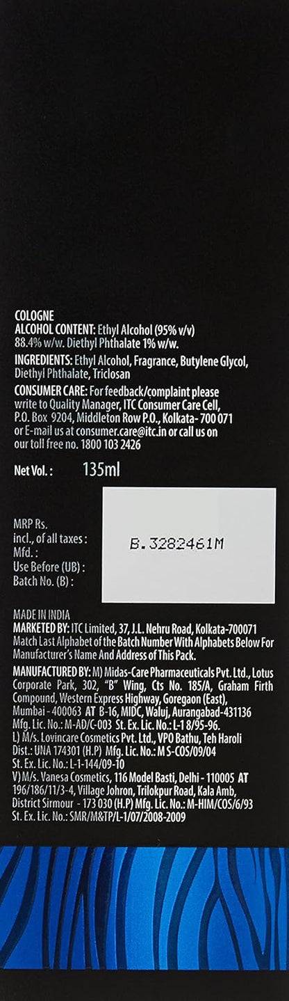 Engage XX3 Cologne Spray for Men, 135ml
