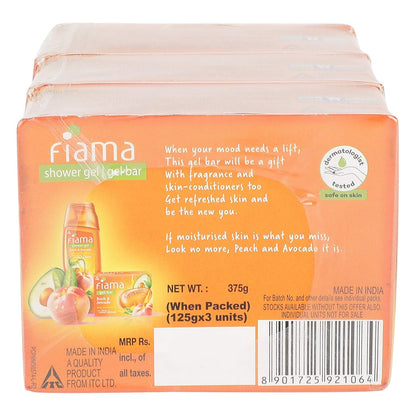 Fiama Gel Bathing Bar, Peach and Avocado