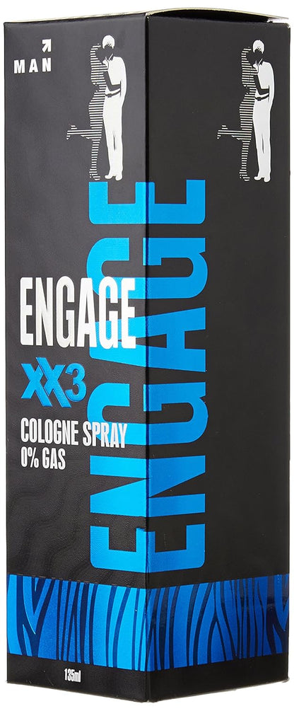 Engage XX3 Cologne Spray for Men, 135ml