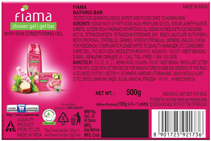 Fiama Di Wills Patchouli & Macadamia Soft Glowing Skin Gel Bar, 125g