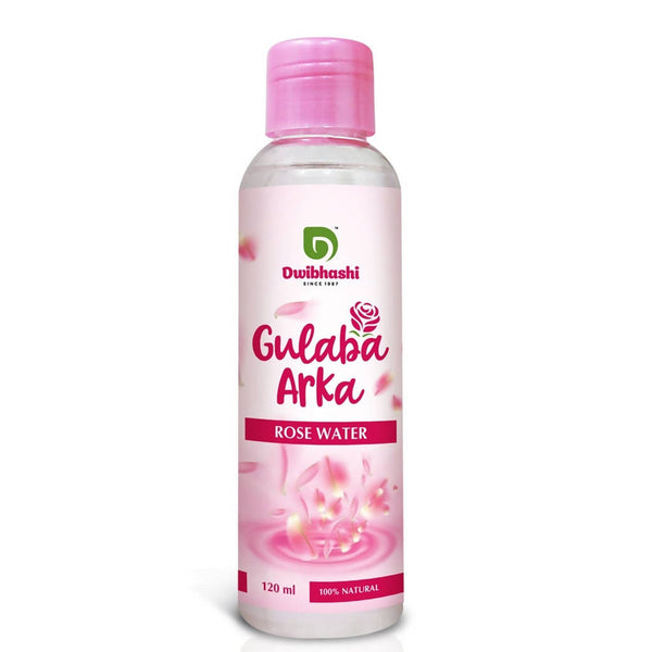 Dwibhashi Gulaba Arka (Rose Water) |Natural Skin Toner, Provides Glow & Freshness 120ml