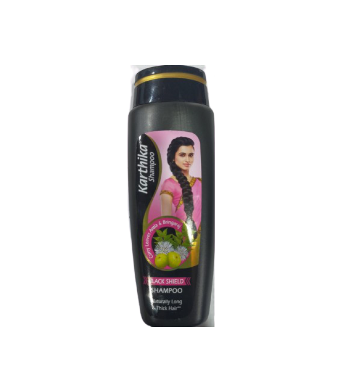 Karthika Black Shield Shampoo with Amla, Curry leaves and Bringraj, 175ml