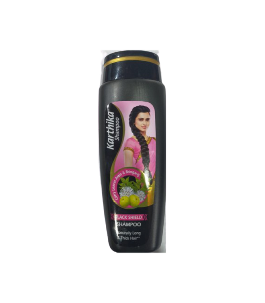 Karthika Black Shield Shampoo with Amla, Curry leaves and Bringraj, 175ml