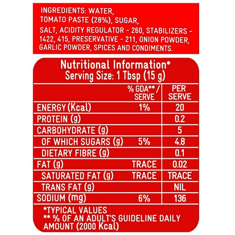 Kissan Tomato Ketchup 500 g