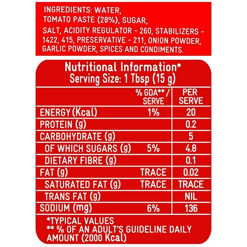 Kissan Tomato Ketchup 200 g