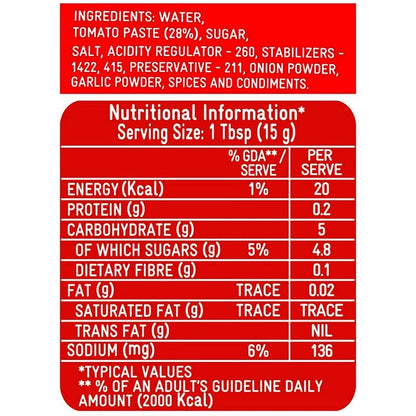 Kissan Tomato Ketchup 200 g