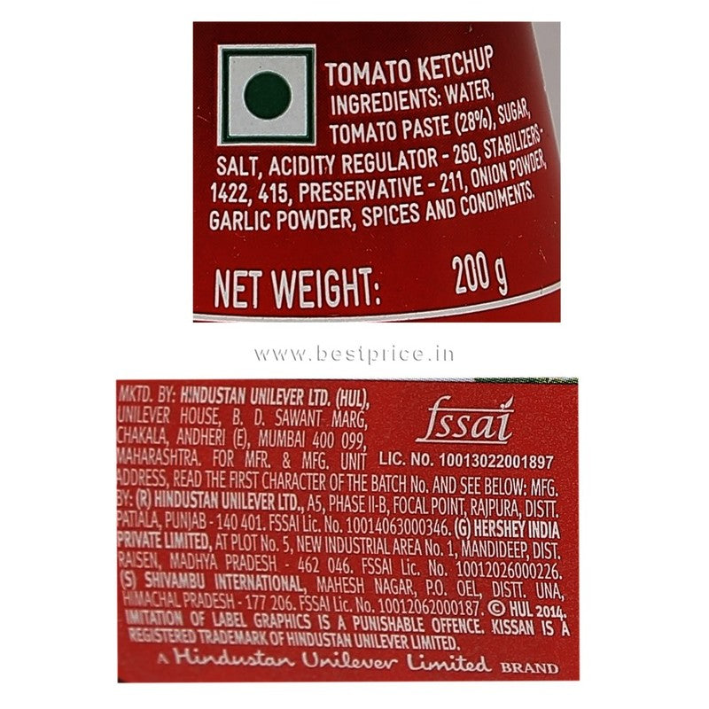 Kissan Tomato Ketchup 200 g
