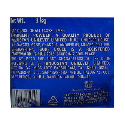 Surf Excel Easy Wash Detergent Powder 3 kg