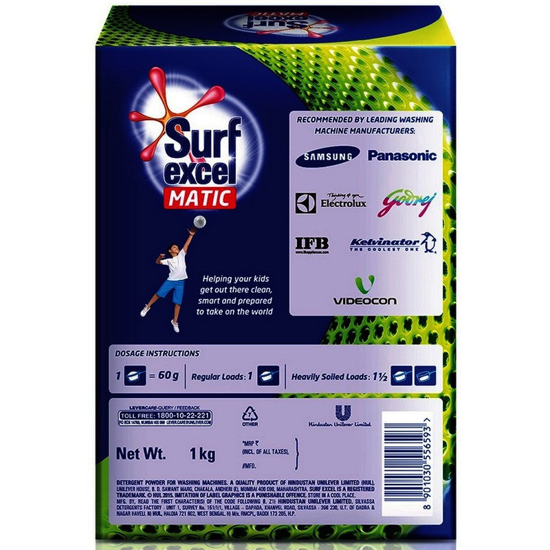 Surf Excel Matic Powder Top Load, 1 kg