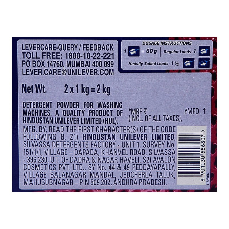 Surf Excel Matic Powder Front Load, 2 kg