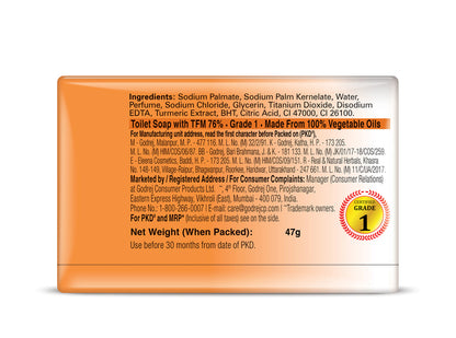 Godrej No.1 Sandal & Turmeric Soap 4 N (47 g Each)