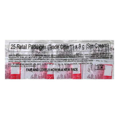 Fair & Lovely Multi Vitamin Fairness Cream 24 N (9 g Each)