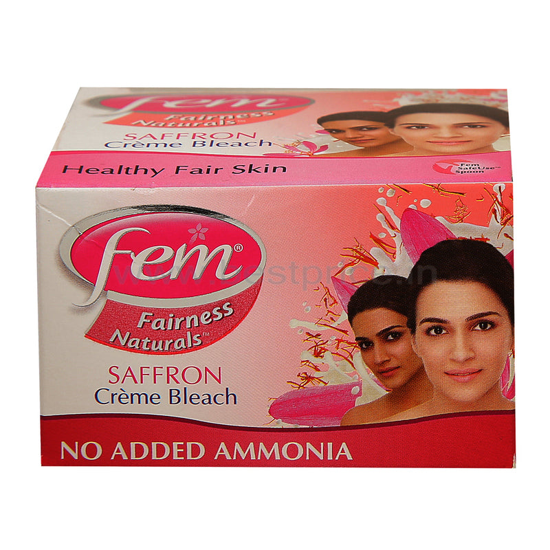Fem Fairness Crème Bleach Saffron, 24 g