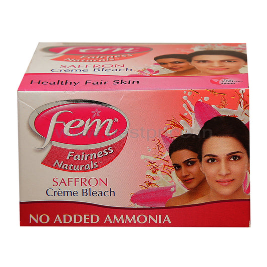 Fem Fairness Crème Bleach Saffron, 24 g