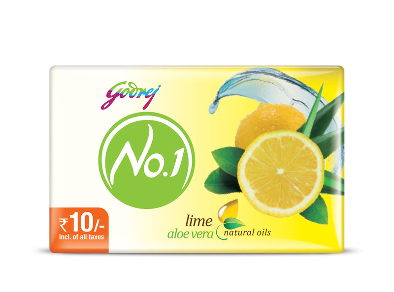 Godrej No.1 Lime & Aloe Vera Soap 4 N (47 g Each)