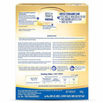 Nestle Nan Pro 3 Baby Milk Food 400 g