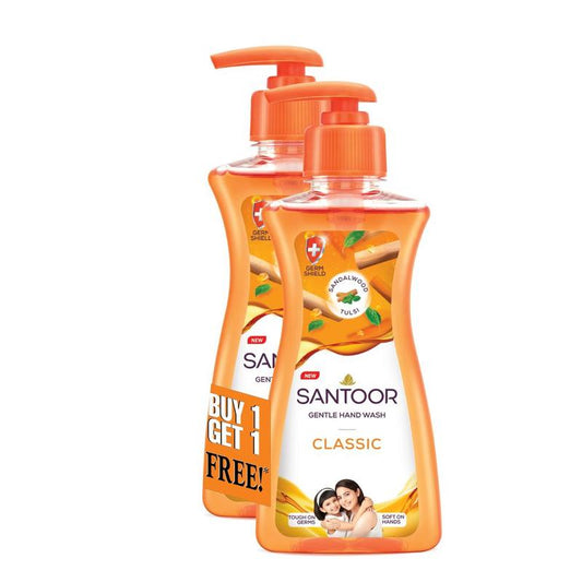 Santoor Classic Handwash Pump 200 ml + 200 ml
