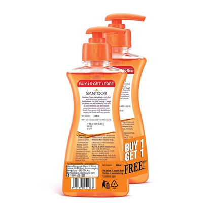 Santoor Classic Handwash Pump 200 ml + 200 ml