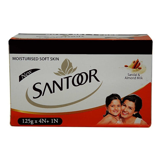 Santoor Sandal & Almond Soap 4 N (125 g Each)