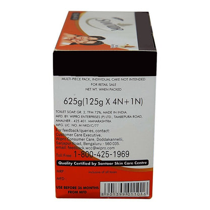 Santoor Sandal & Almond Soap 4 N (125 g Each)