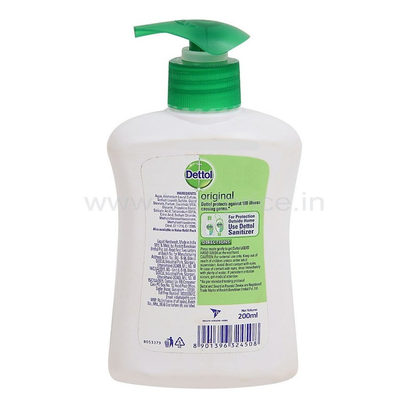 Dettol Original Liquid Hand Wash Pump, 200 ml