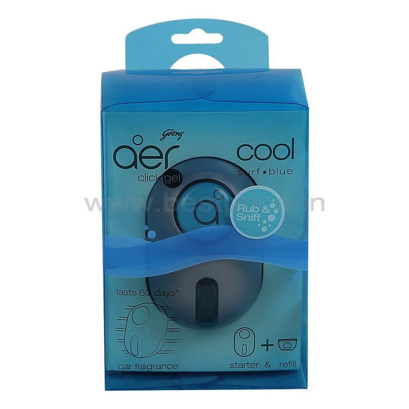 Godrej Aer Car Freshener Gel Cool Surf, 11 ml