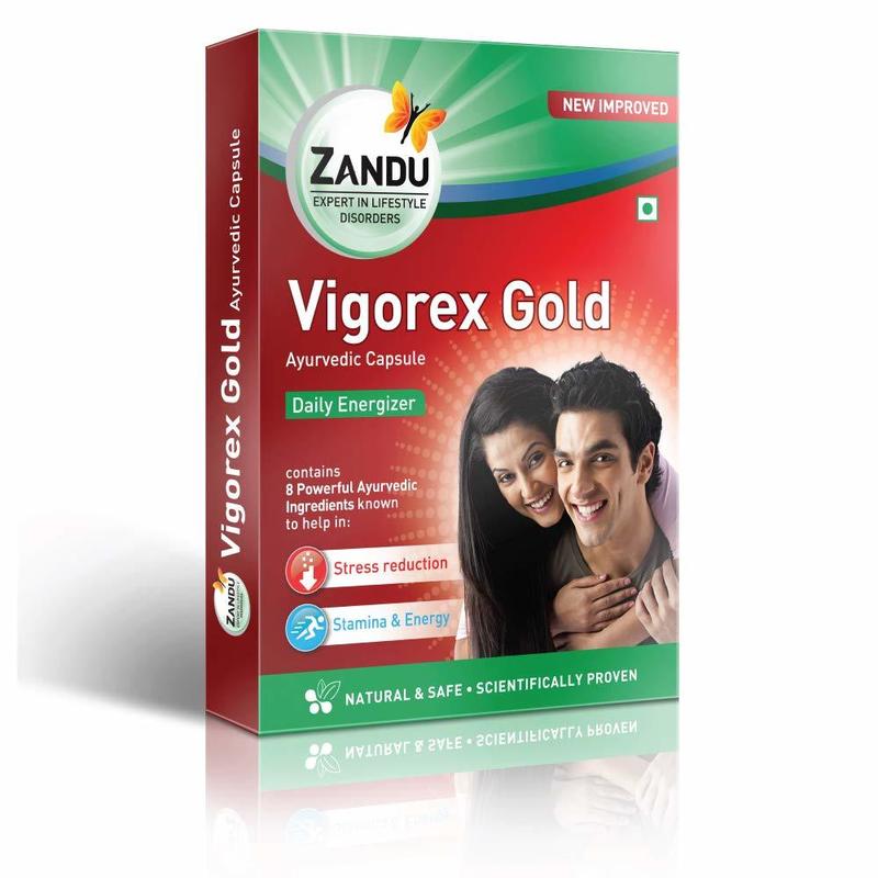 Zandu Vigorex Gold Energizer Capsules 10 N