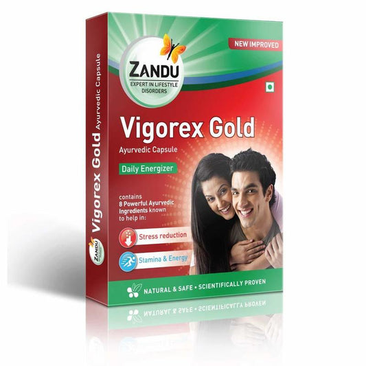 Zandu Vigorex Gold Energizer Capsules 10 N