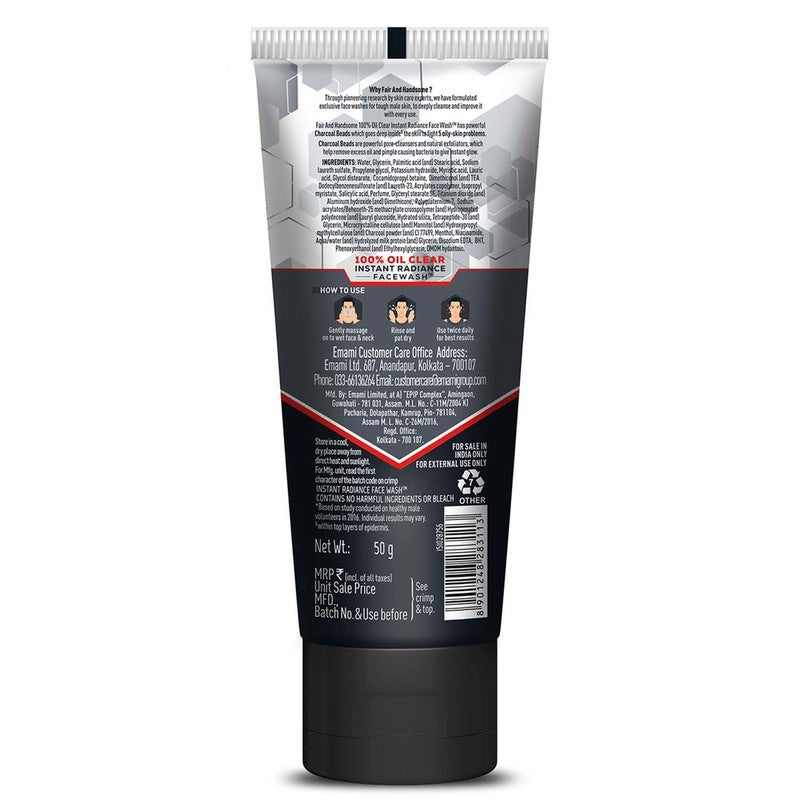 Fair & Handsome Oil Clear Instant Radiance Face Wash 50 g
