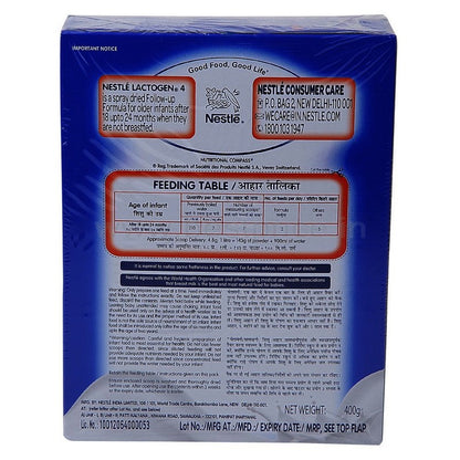 Lactogen 4 Follow Up Infant Form Baby Food 400 g